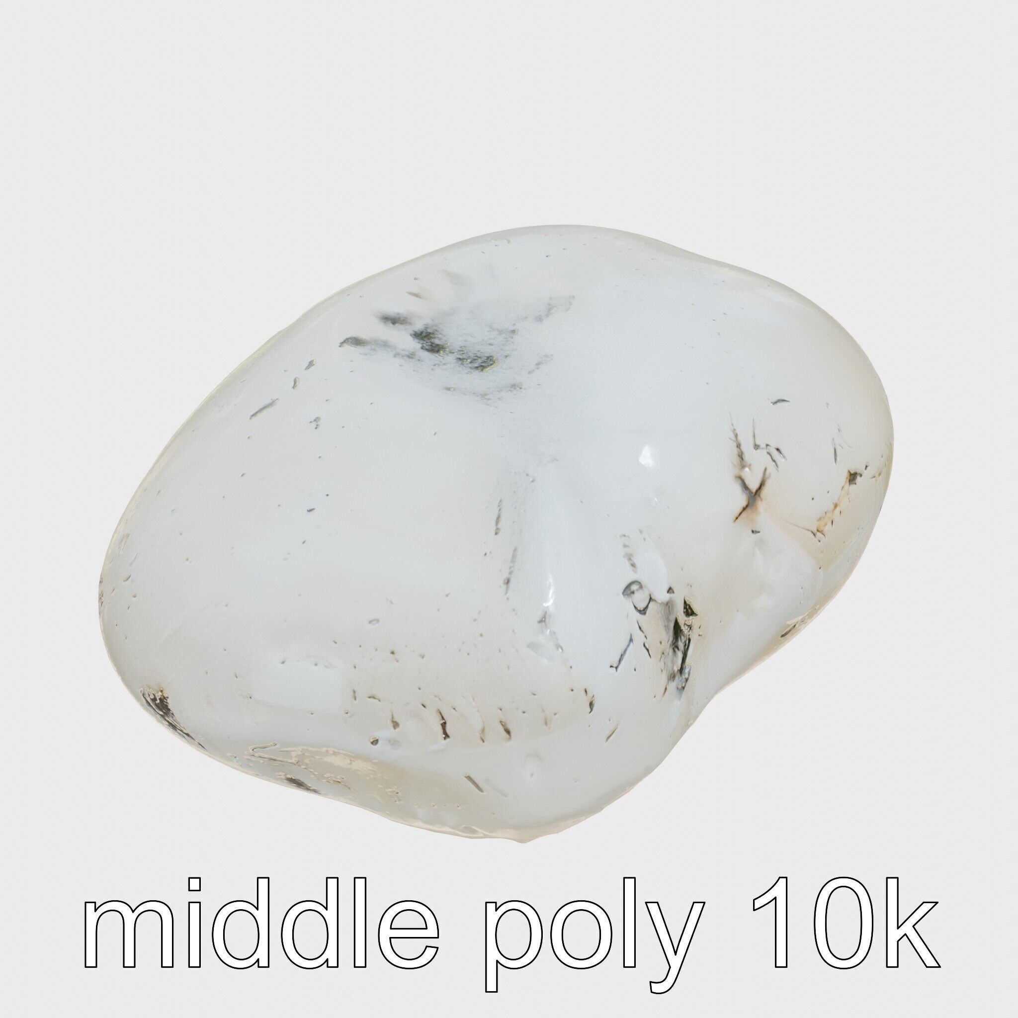 Moonstone Gem Natural Rendering Model Low-poly 3D model_12