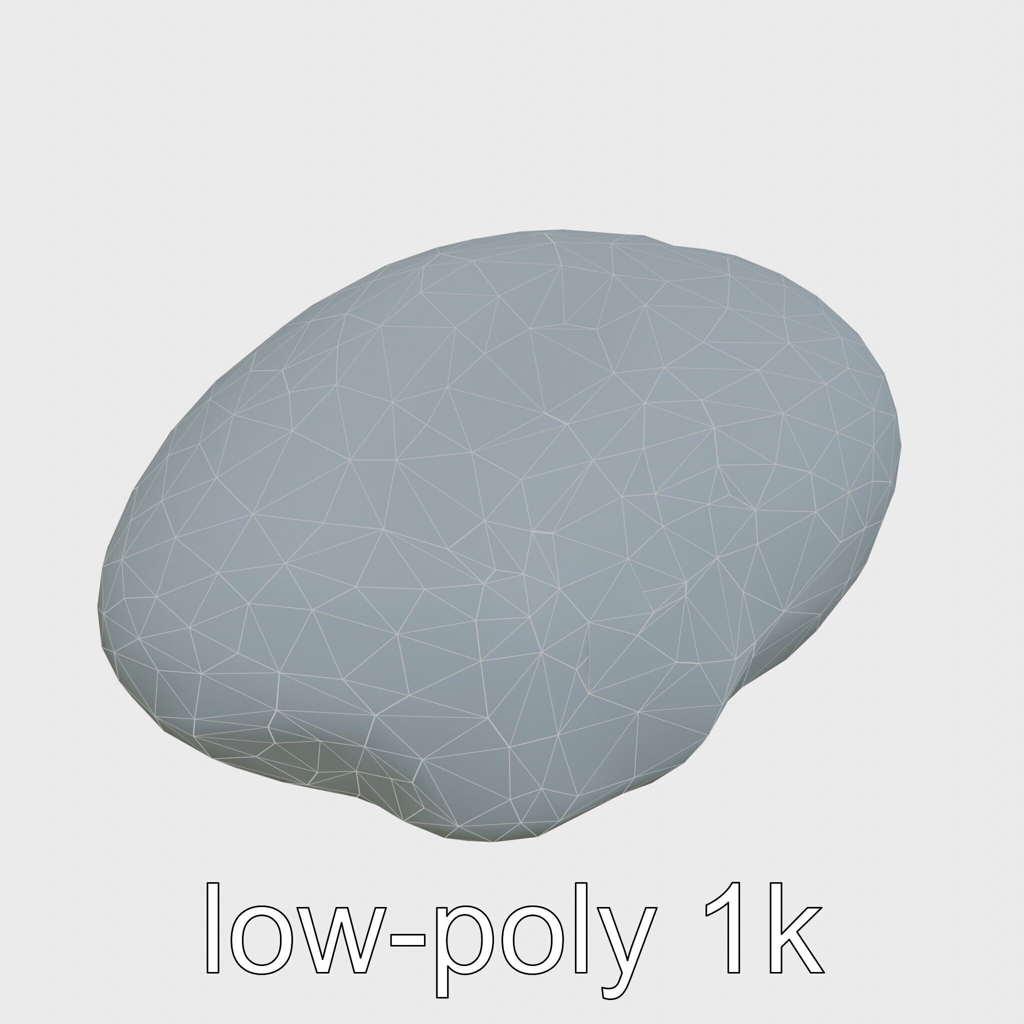 Moonstone Gem Natural Rendering Model Low-poly 3D model_25