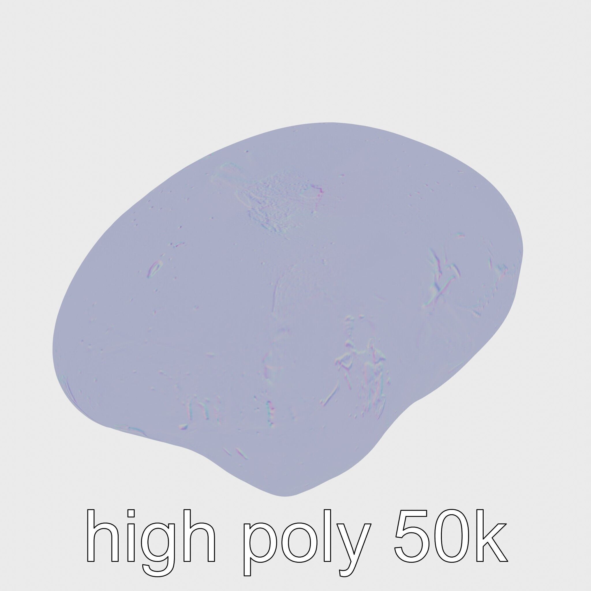 Moonstone Gem Natural Rendering Model Low-poly 3D model_20