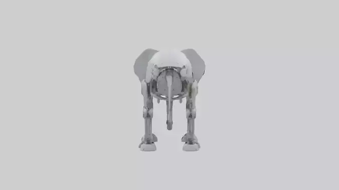 Robot version of a robot elephant model