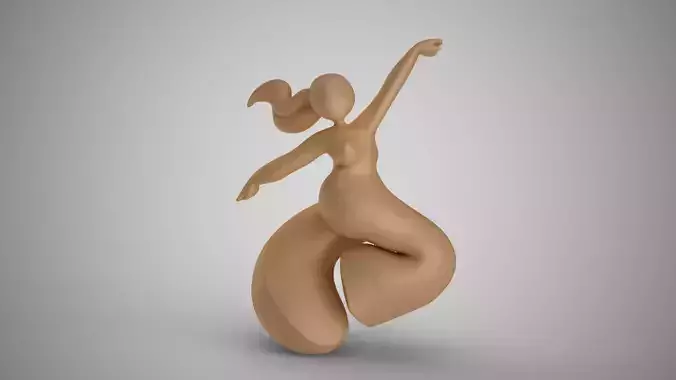 Abstract Dancer Woman