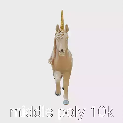 Majestic Unicorn Fantasy Creature Model