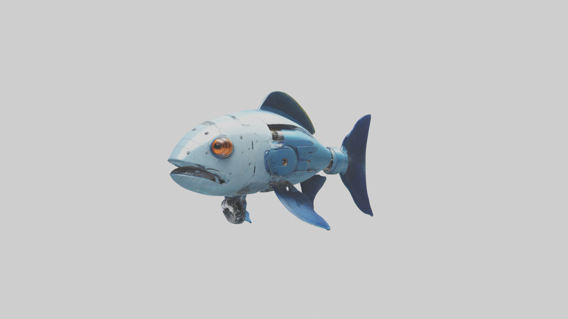 Robot version of a robot fish model 3D model_10
