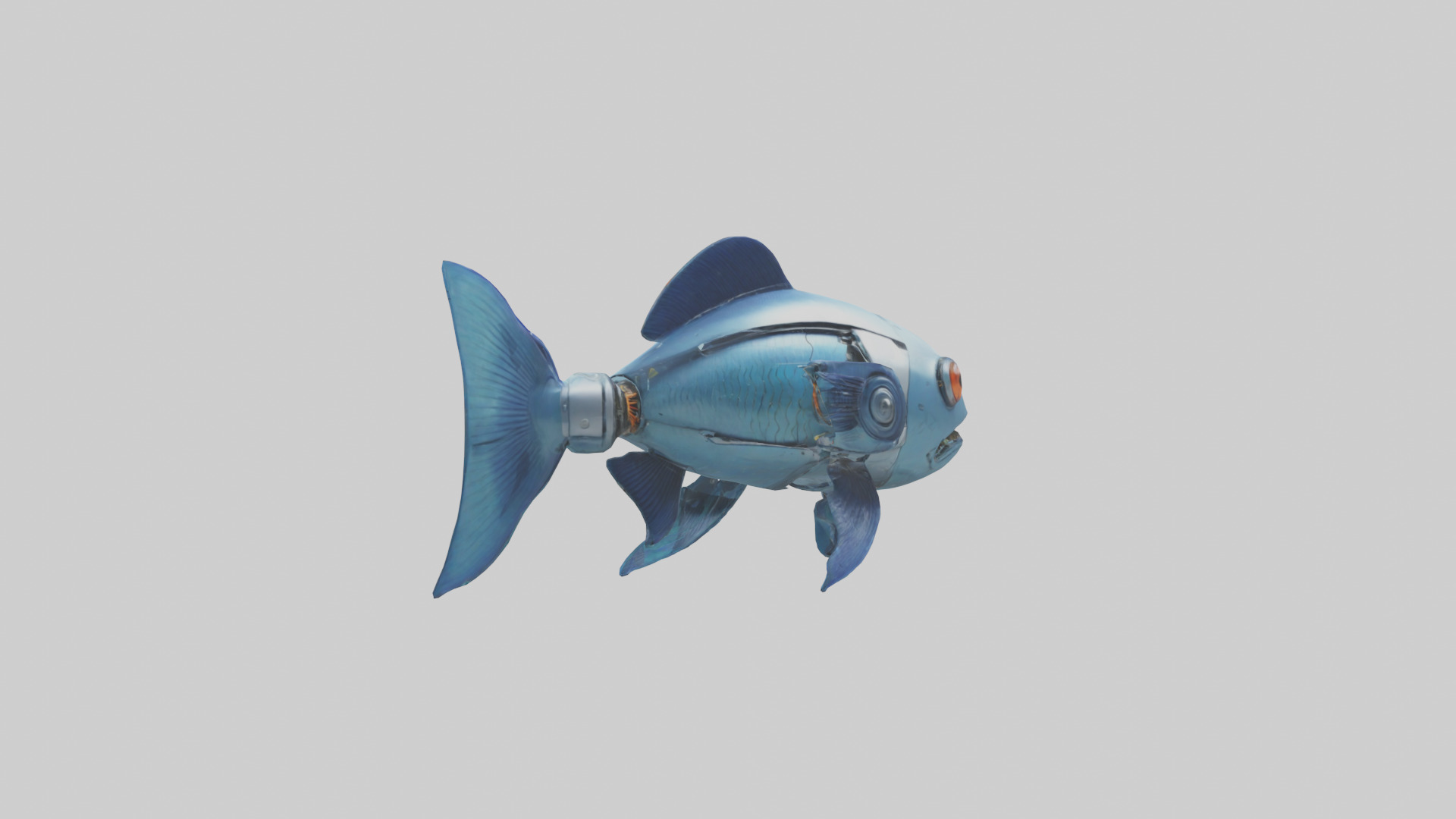 Robot version of a robot fish model 3D model_4