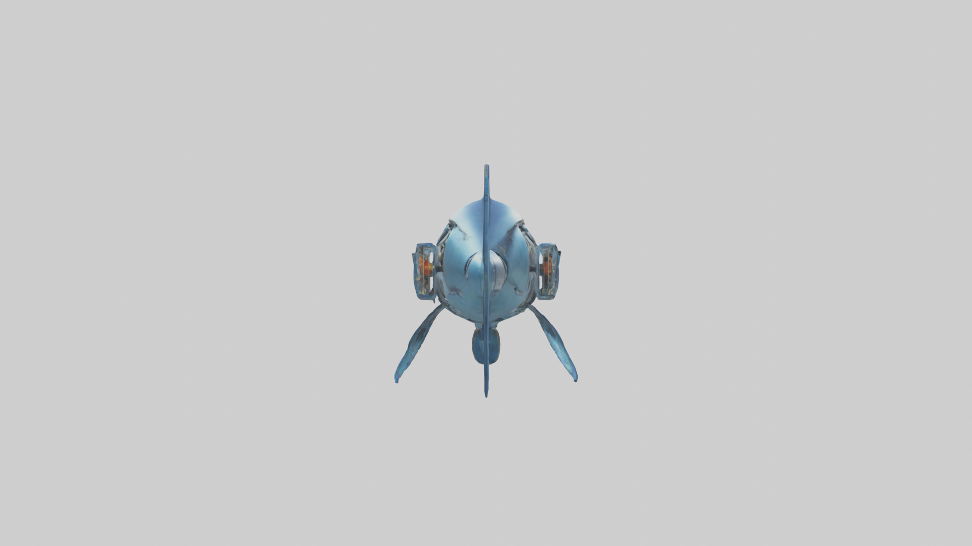 Robot version of a robot fish model 3D model_2