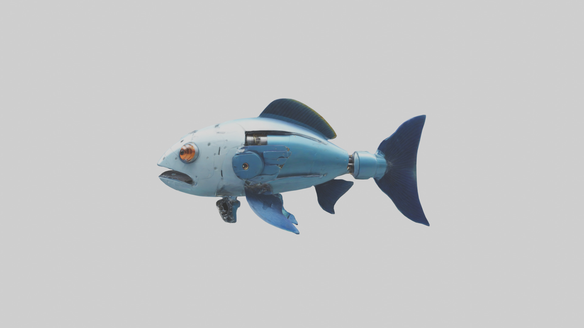 Robot version of a robot fish model 3D model_12