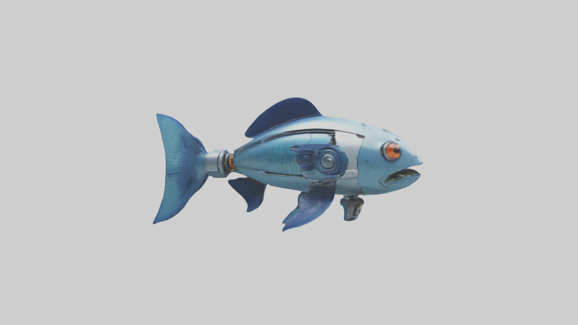 Robot version of a robot fish model 3D model_13