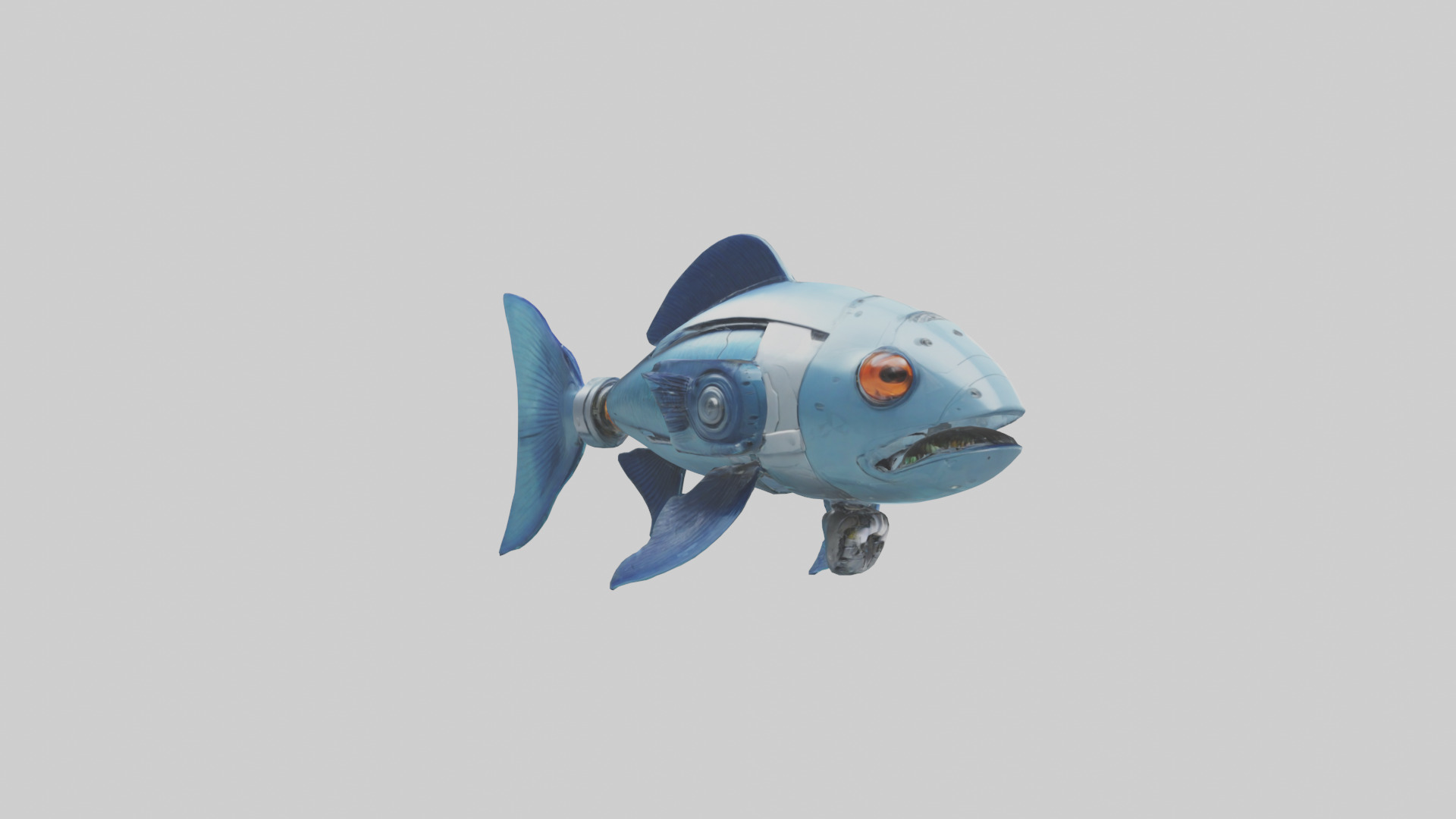 Robot version of a robot fish model 3D model_11