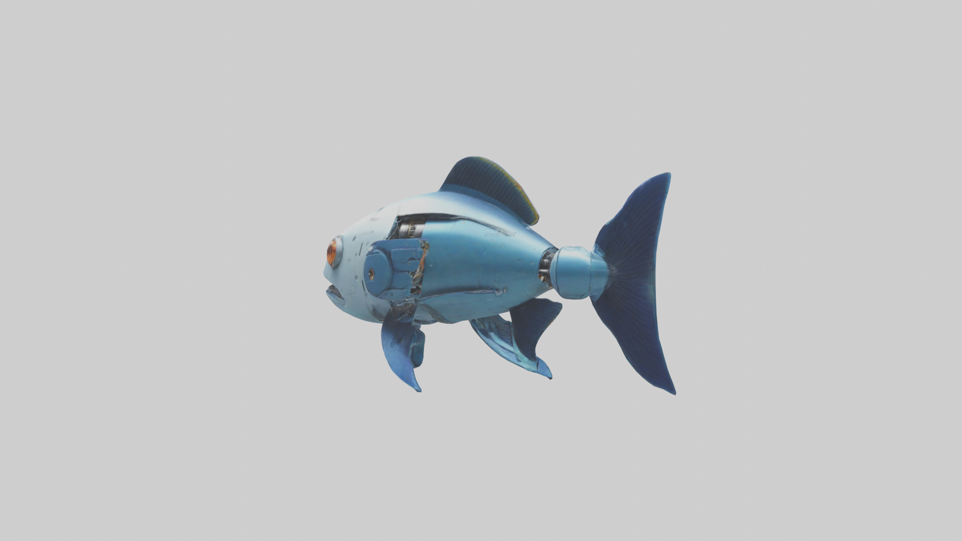 Robot version of a robot fish model 3D model_3