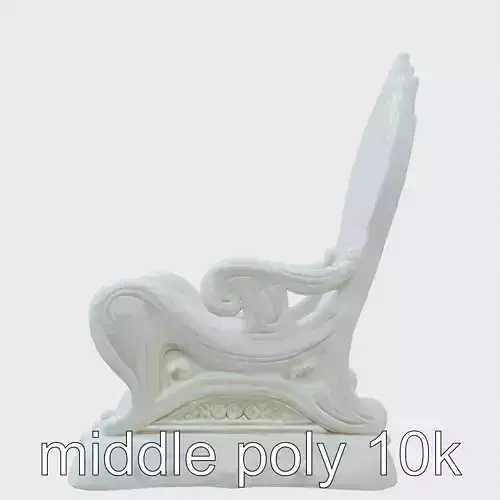 Elegant Nautical Mermaid Throne Chair