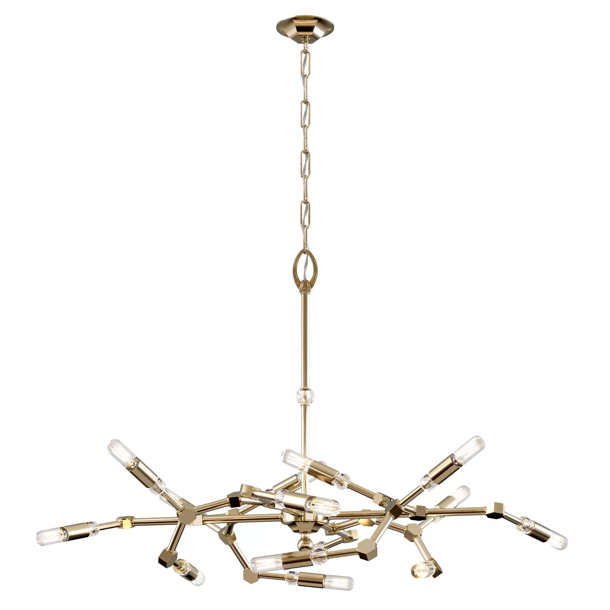 American Brass and Crystal CH3302 chandelier Free 3D model