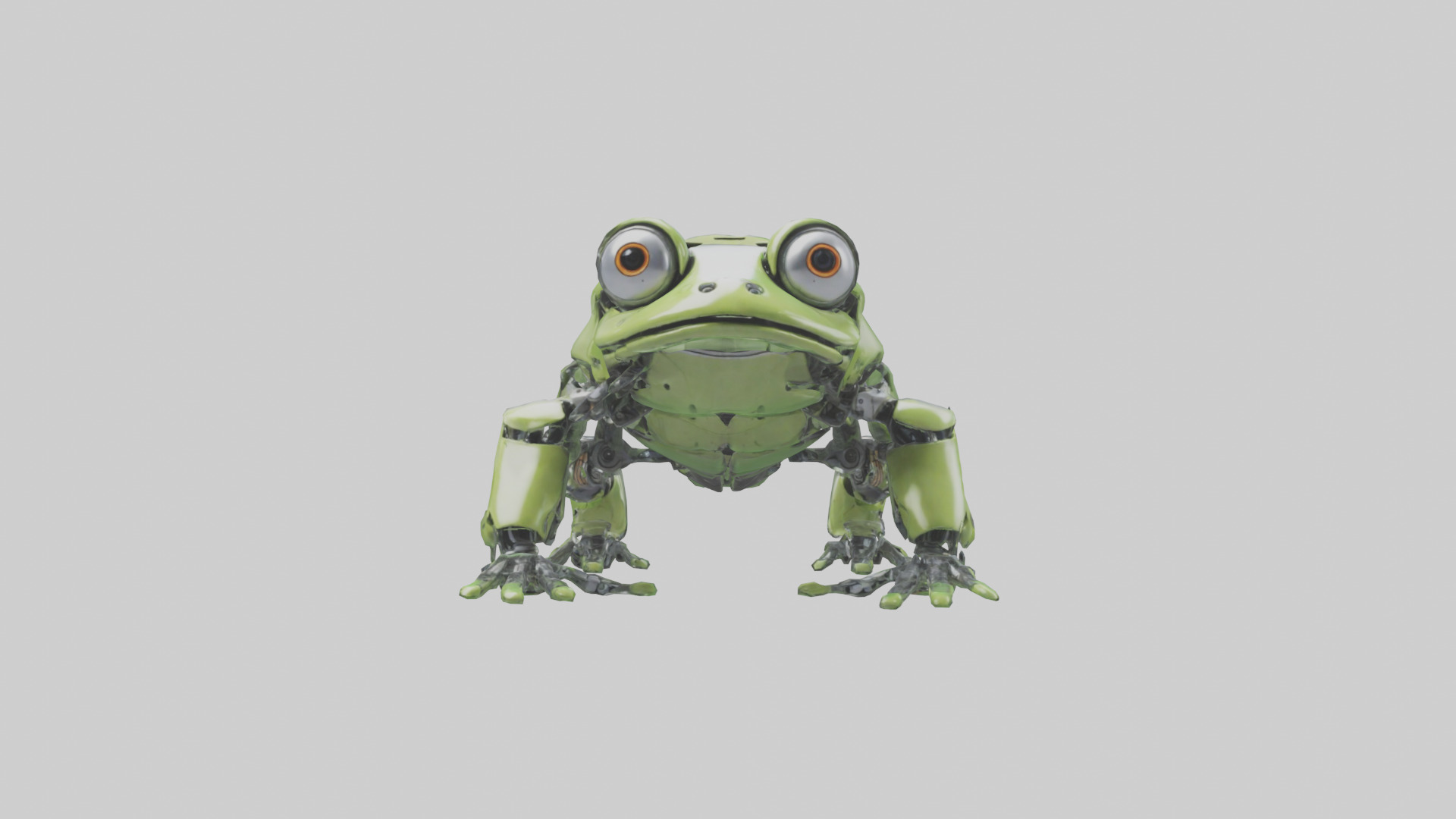 Robot version of a robot frog model 3D model_9
