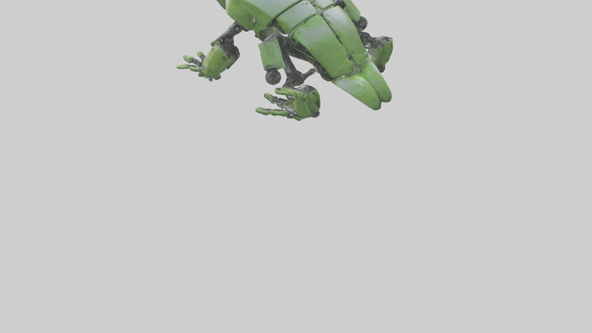 Robot version of a robot frog model 3D model_3