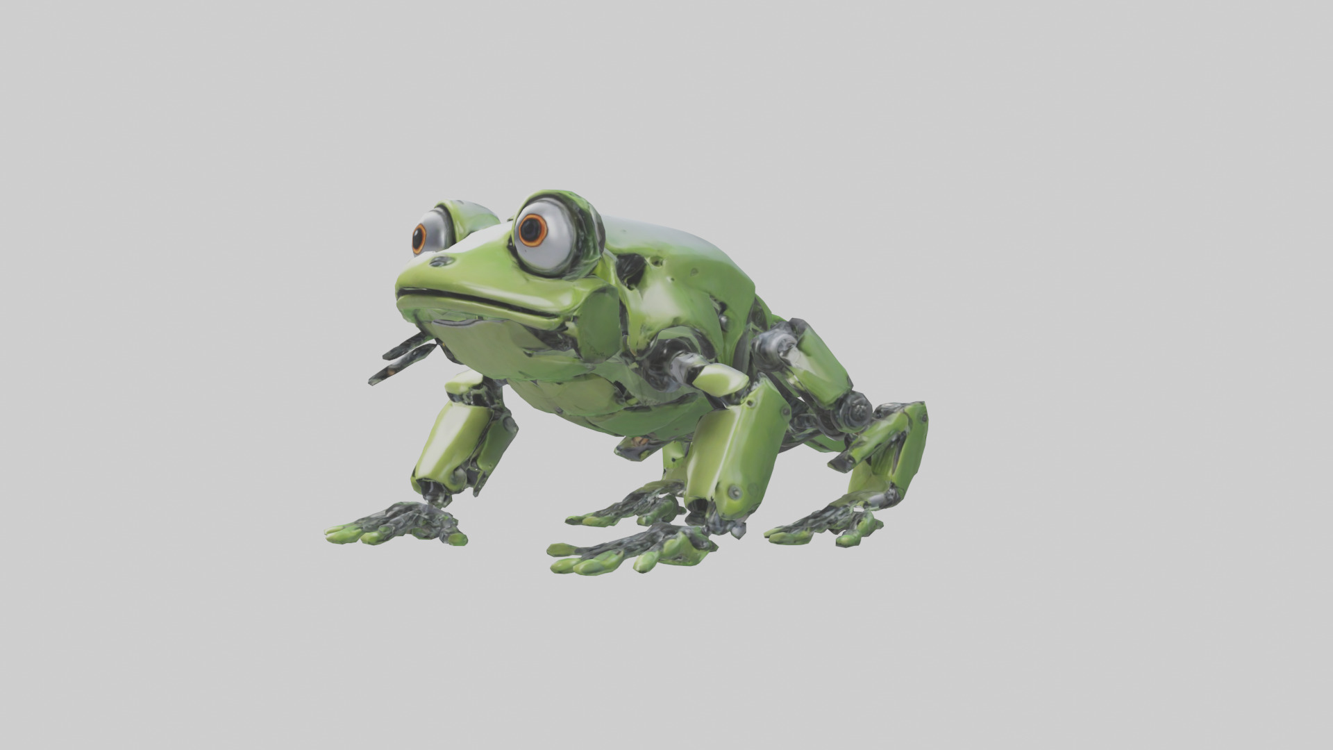 Robot version of a robot frog model 3D model_8