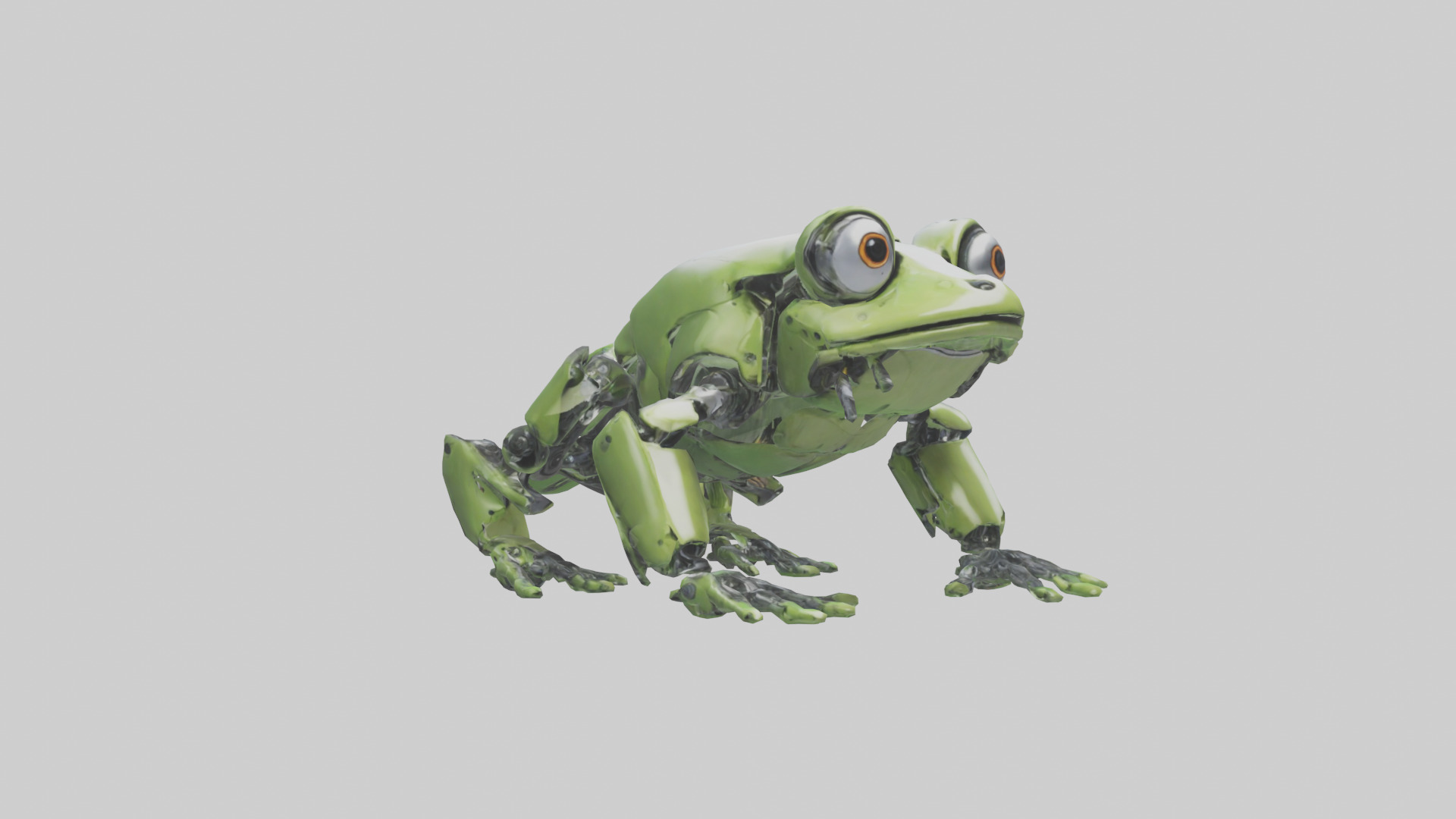 Robot version of a robot frog model 3D model_7