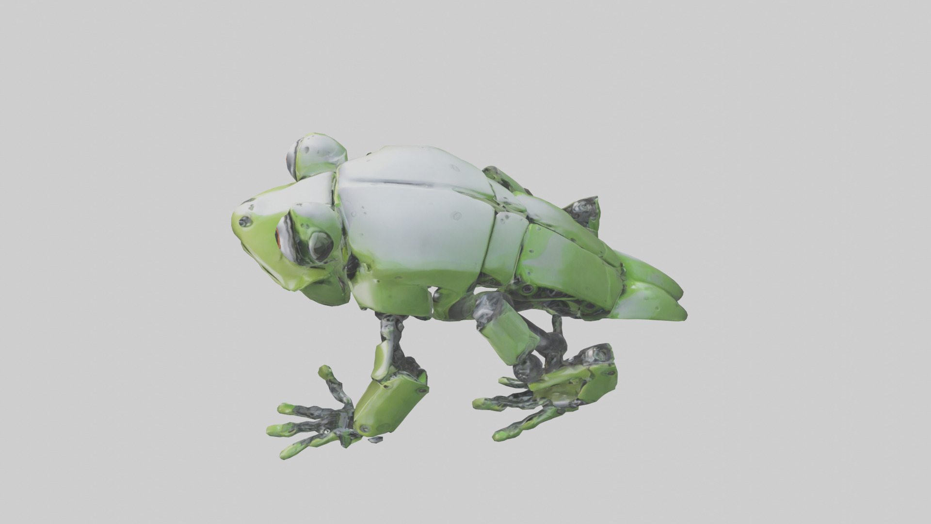 Robot version of a robot frog model 3D model_17