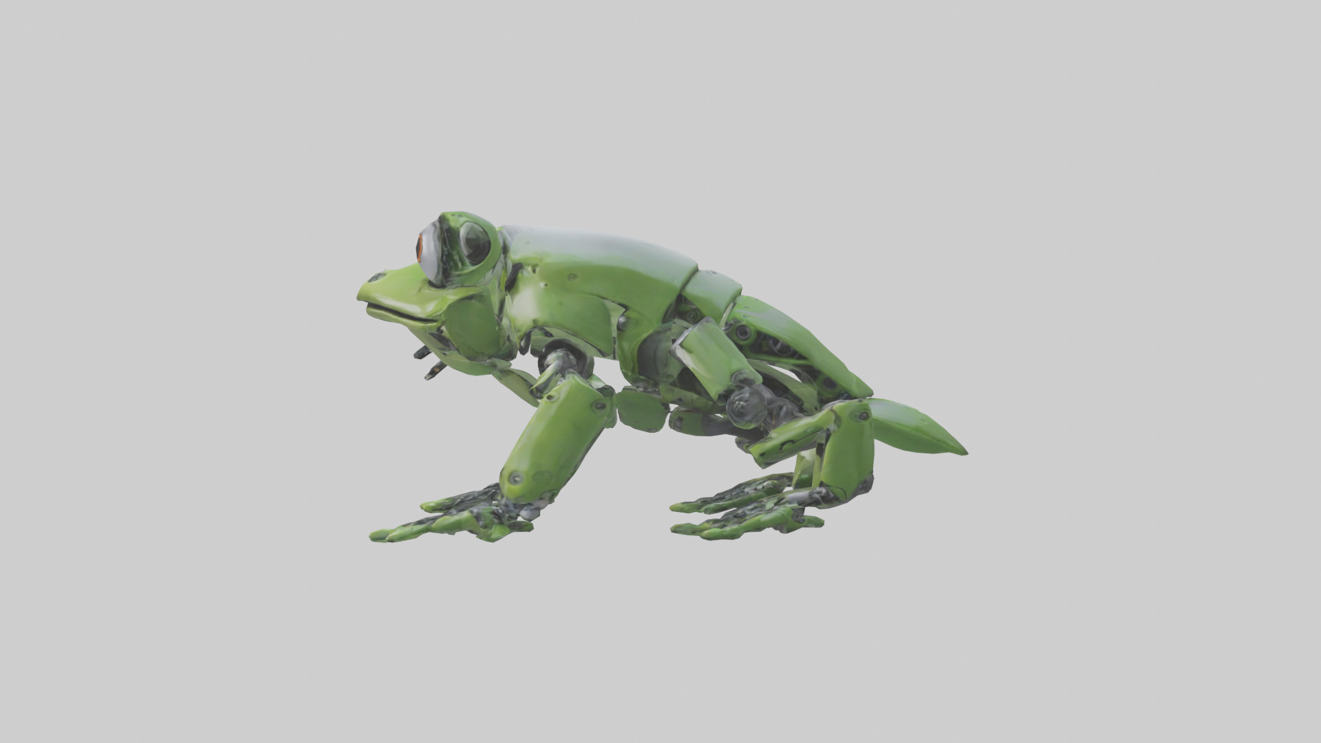 Robot version of a robot frog model 3D model_12