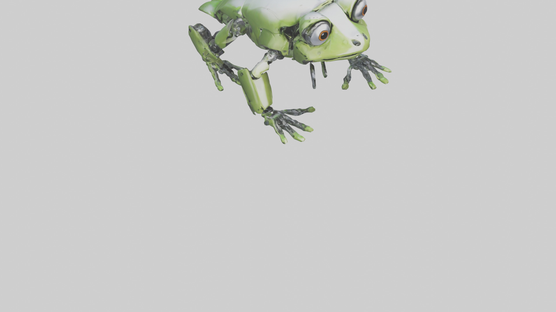 Robot version of a robot frog model 3D model_6