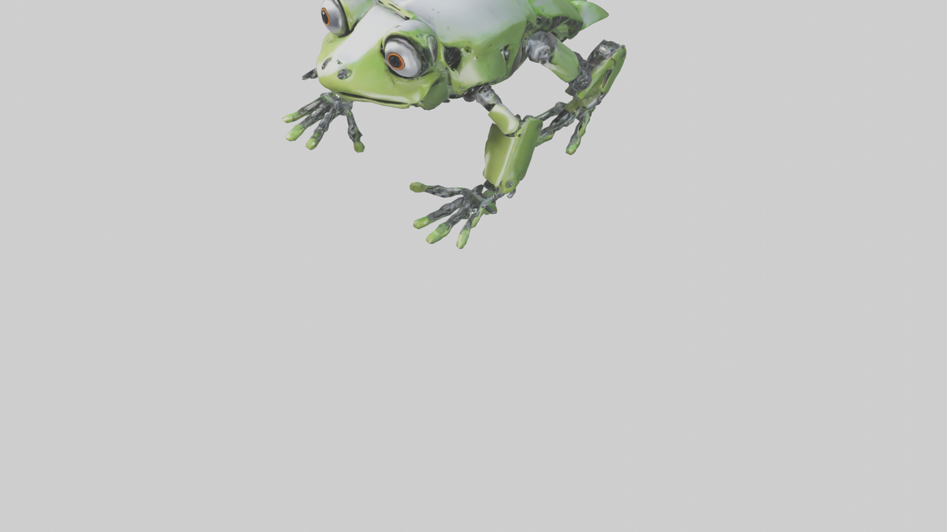 Robot version of a robot frog model 3D model_5