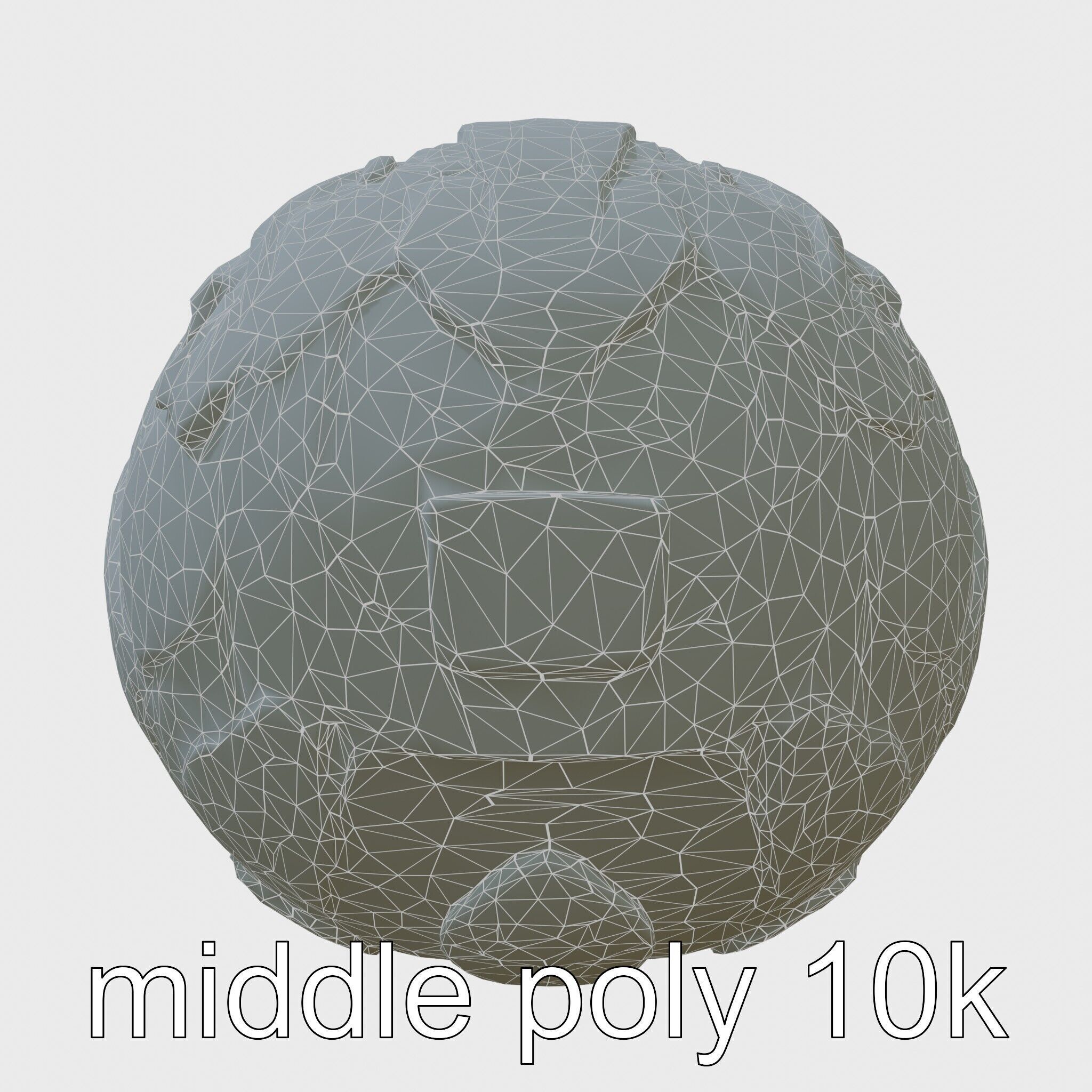 Cyberpunk Combat Sphere Model Low-poly 3D model_30