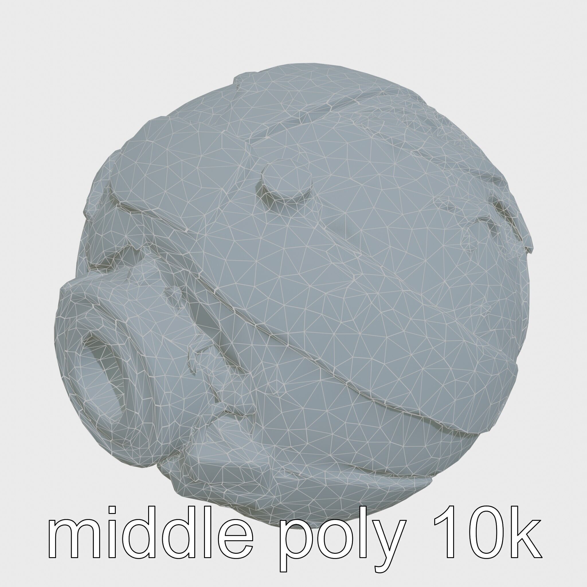 Cyberpunk Combat Sphere Model Low-poly 3D model_25