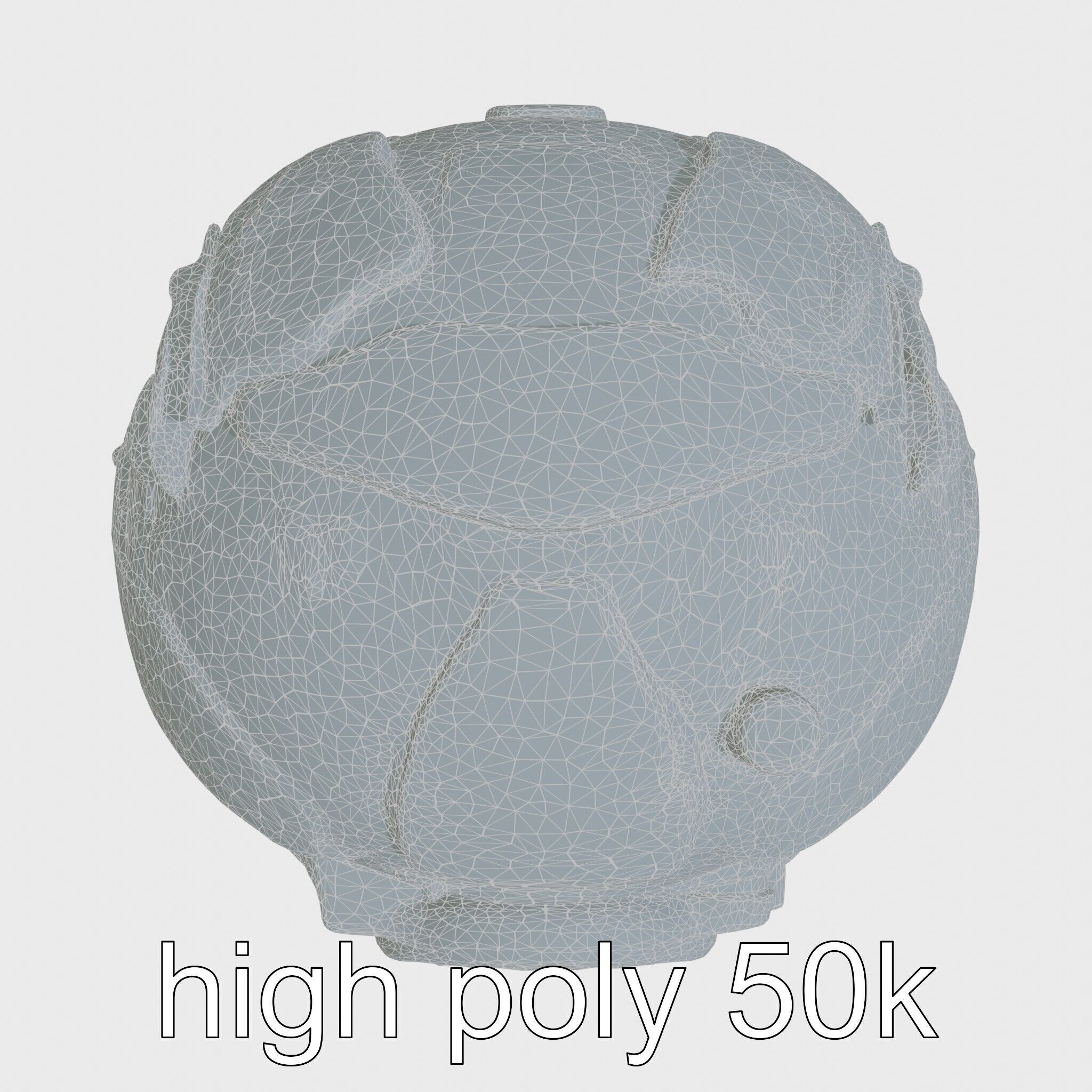 Cyberpunk Combat Sphere Model Low-poly 3D model_33