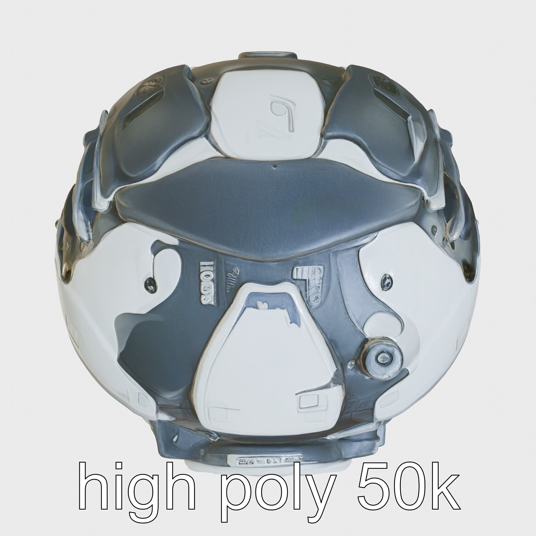 Cyberpunk Combat Sphere Model Low-poly 3D model_11