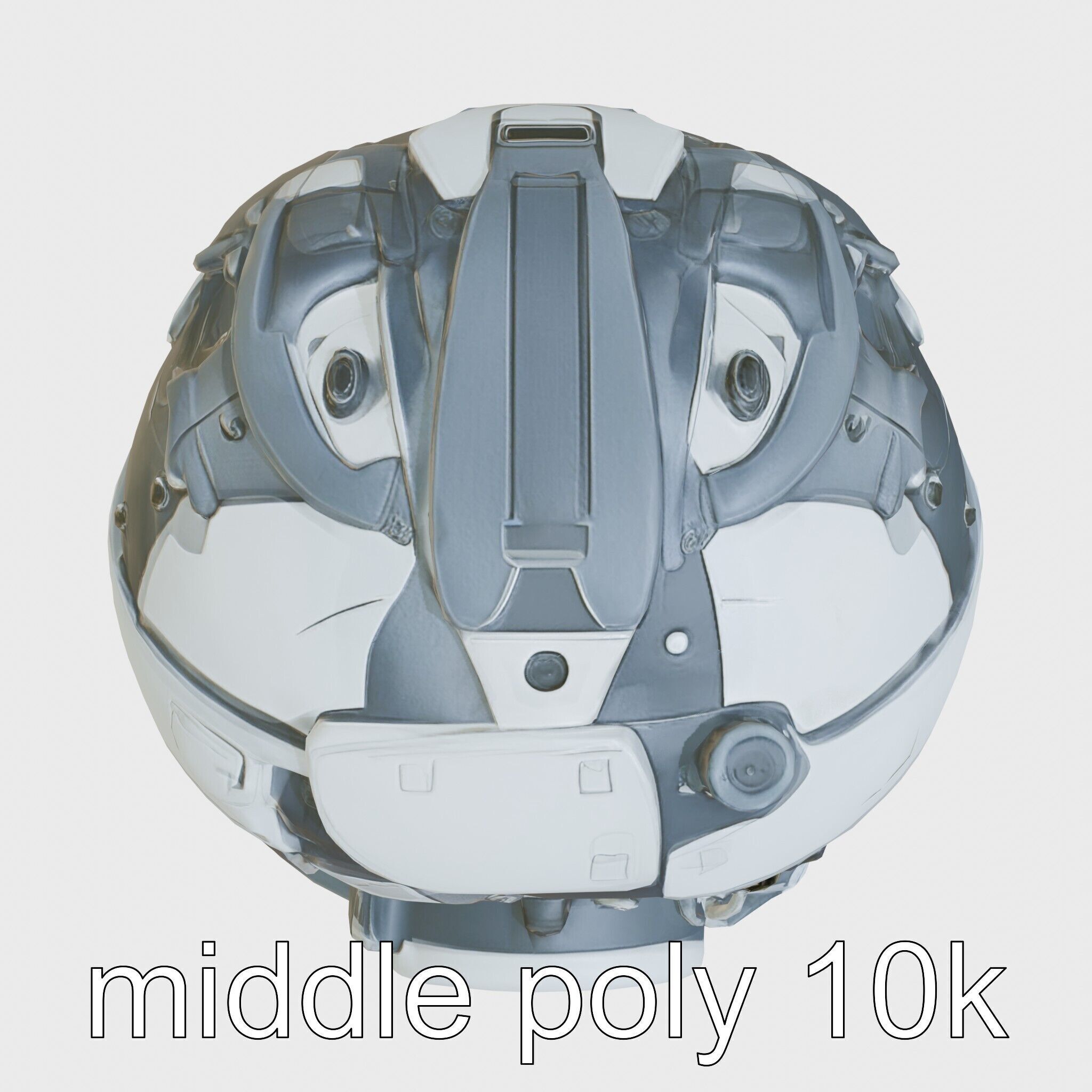 Cyberpunk Combat Sphere Model Low-poly 3D model_12