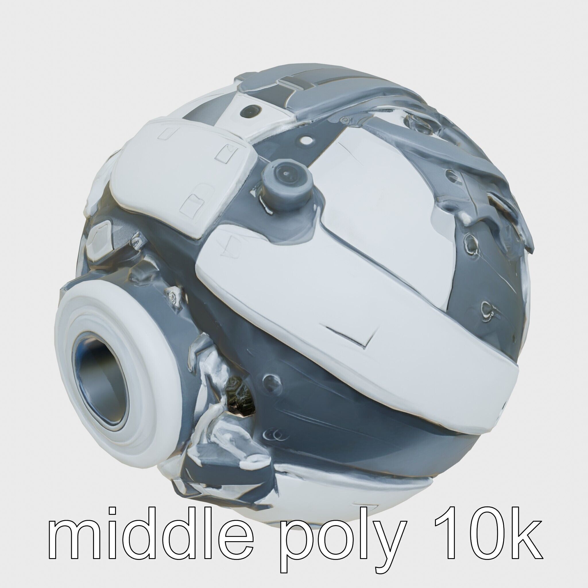 Cyberpunk Combat Sphere Model Low-poly 3D model_15
