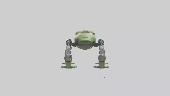 Robot version of a robot frog with mechanical limb