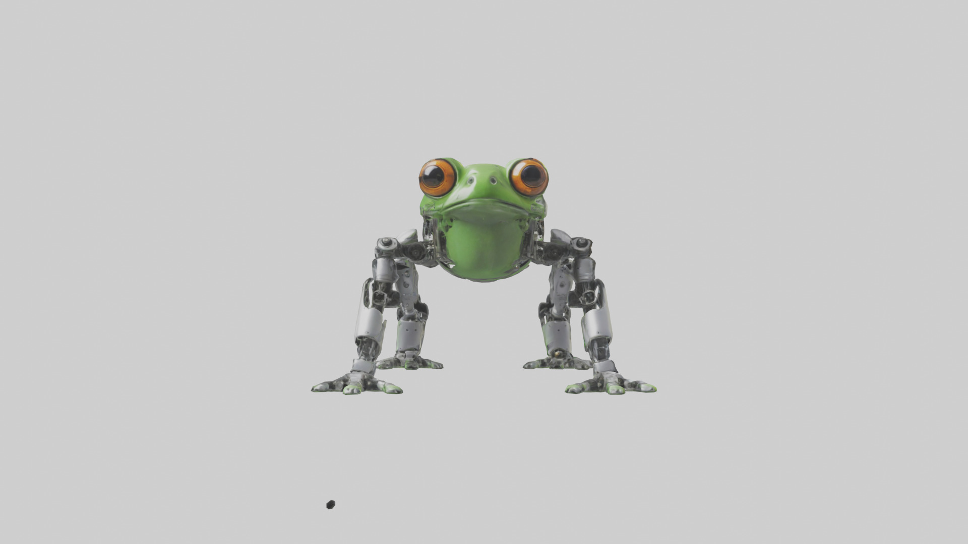 Robot version of a robot frog with mechanical limb 3D model_9