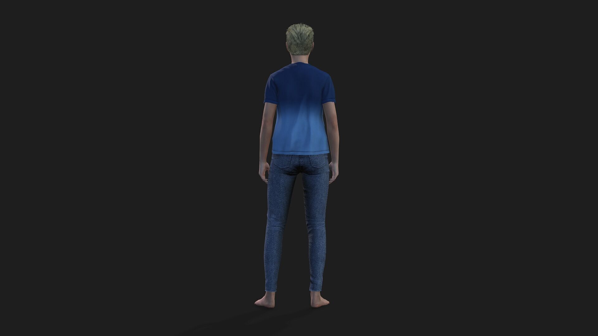 High quality handsome teenage boy 3D model 3D model_5