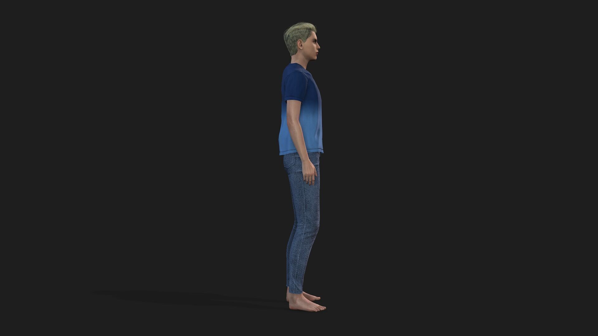 High quality handsome teenage boy 3D model 3D model_3