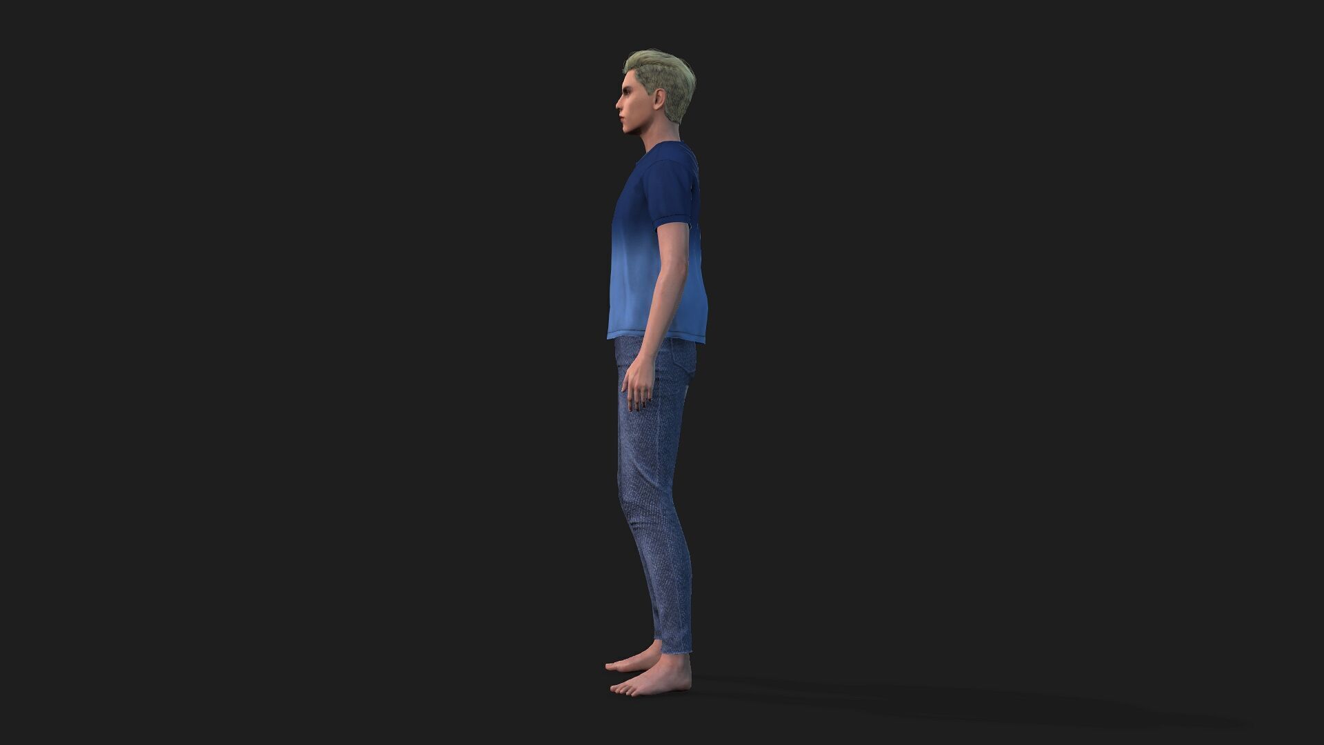 High quality handsome teenage boy 3D model 3D model_4