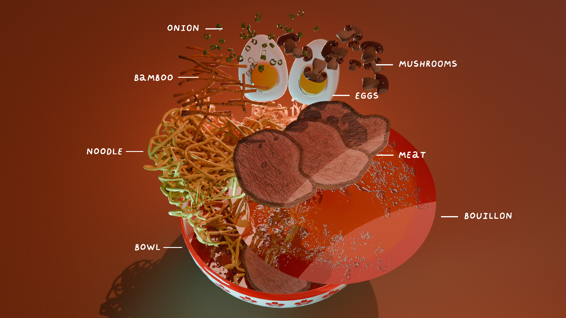 Ramen bowl 3D model_4