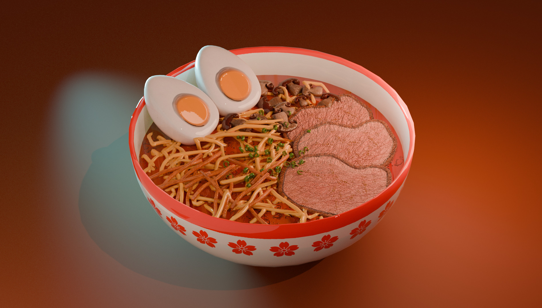 Ramen bowl 3D model_1