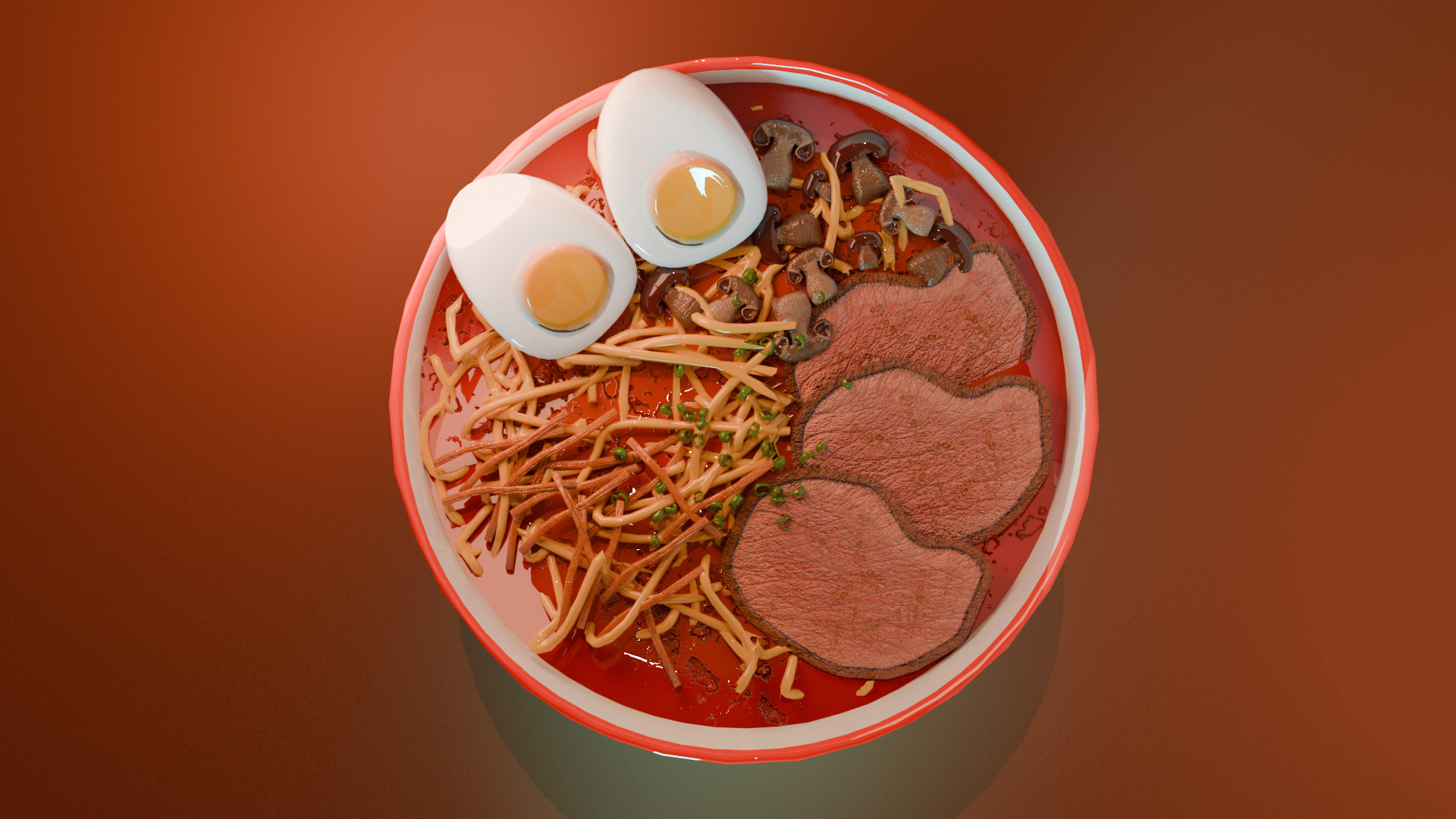 Ramen bowl 3D model_3