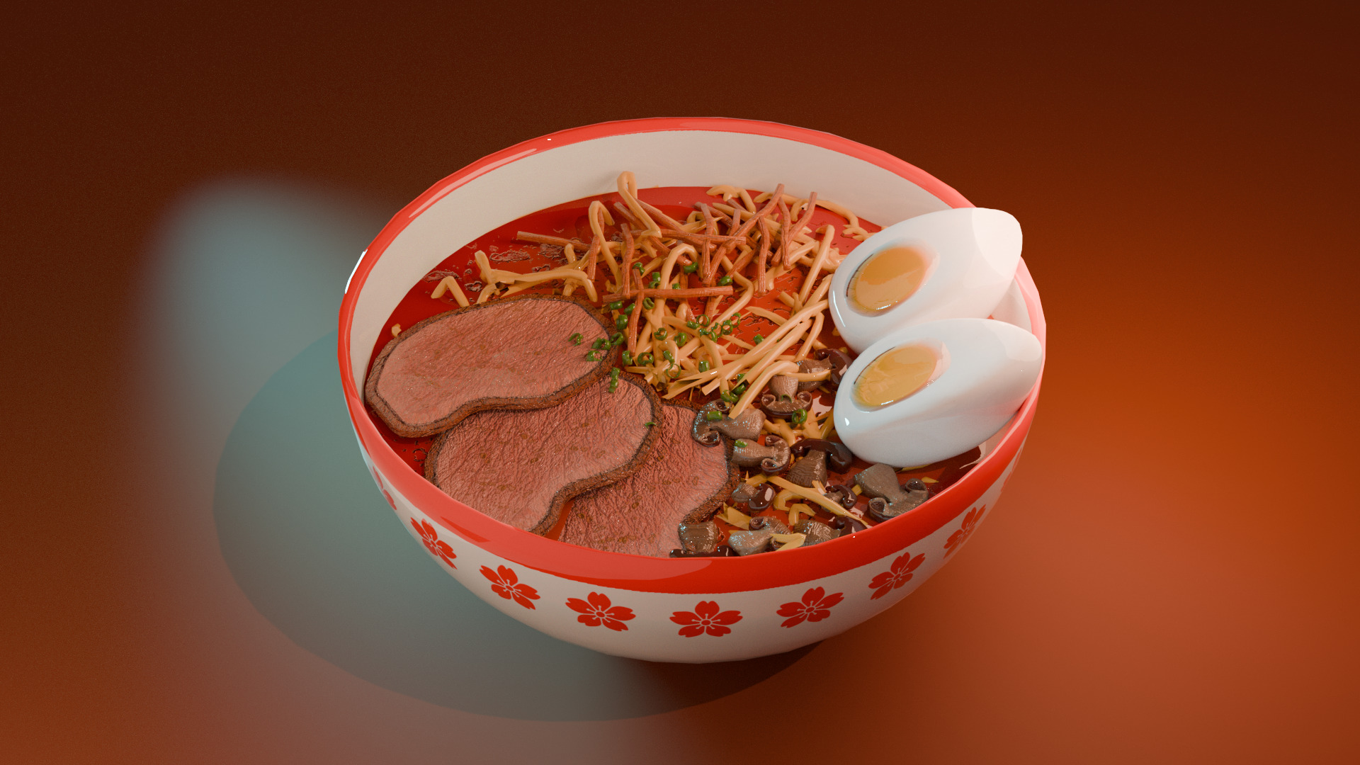 Ramen bowl 3D model_2