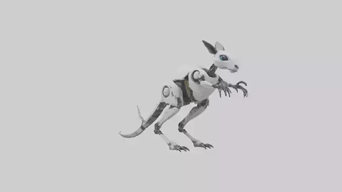 Robot version of a robot kangaroo model