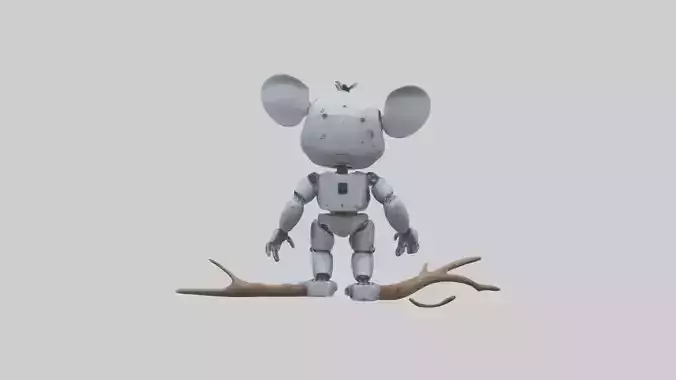 Robot version of a robot koala model 3D model