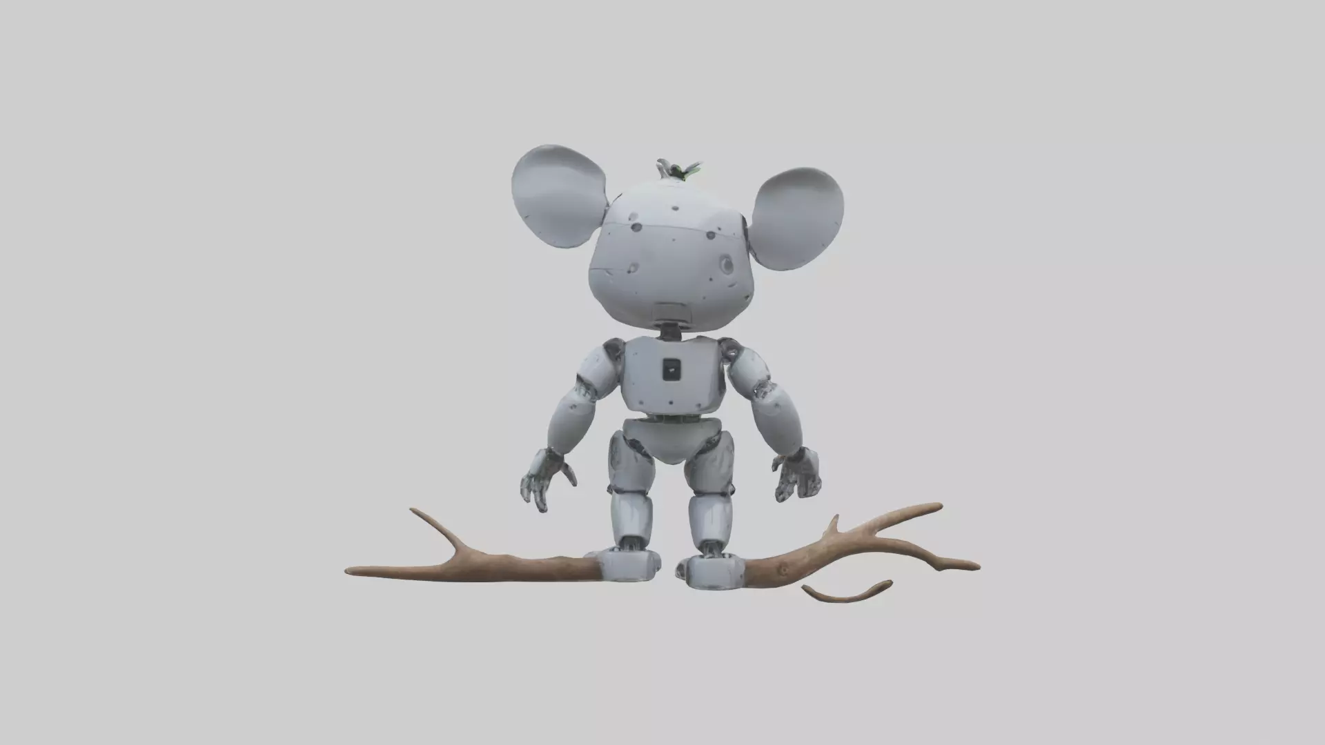 Robot version of a robot koala model 3D model_0