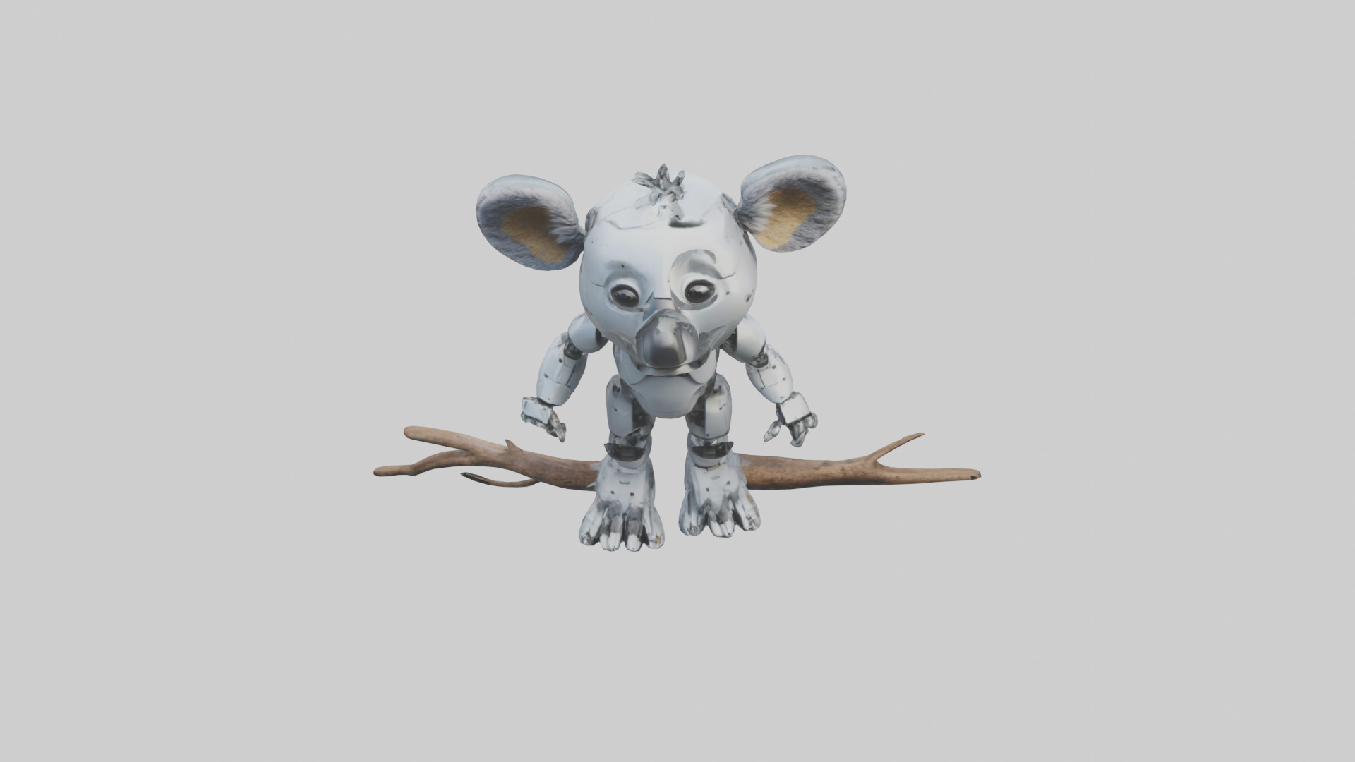 Robot version of a robot koala model 3D model_16