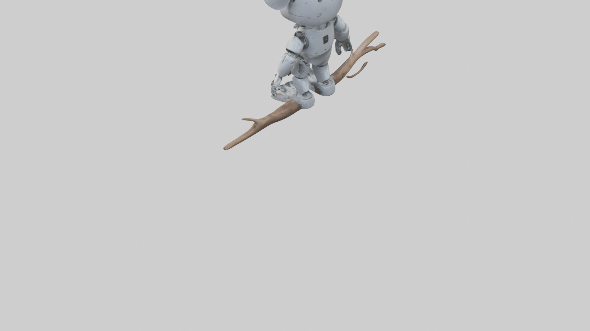 Robot version of a robot koala model 3D model_3