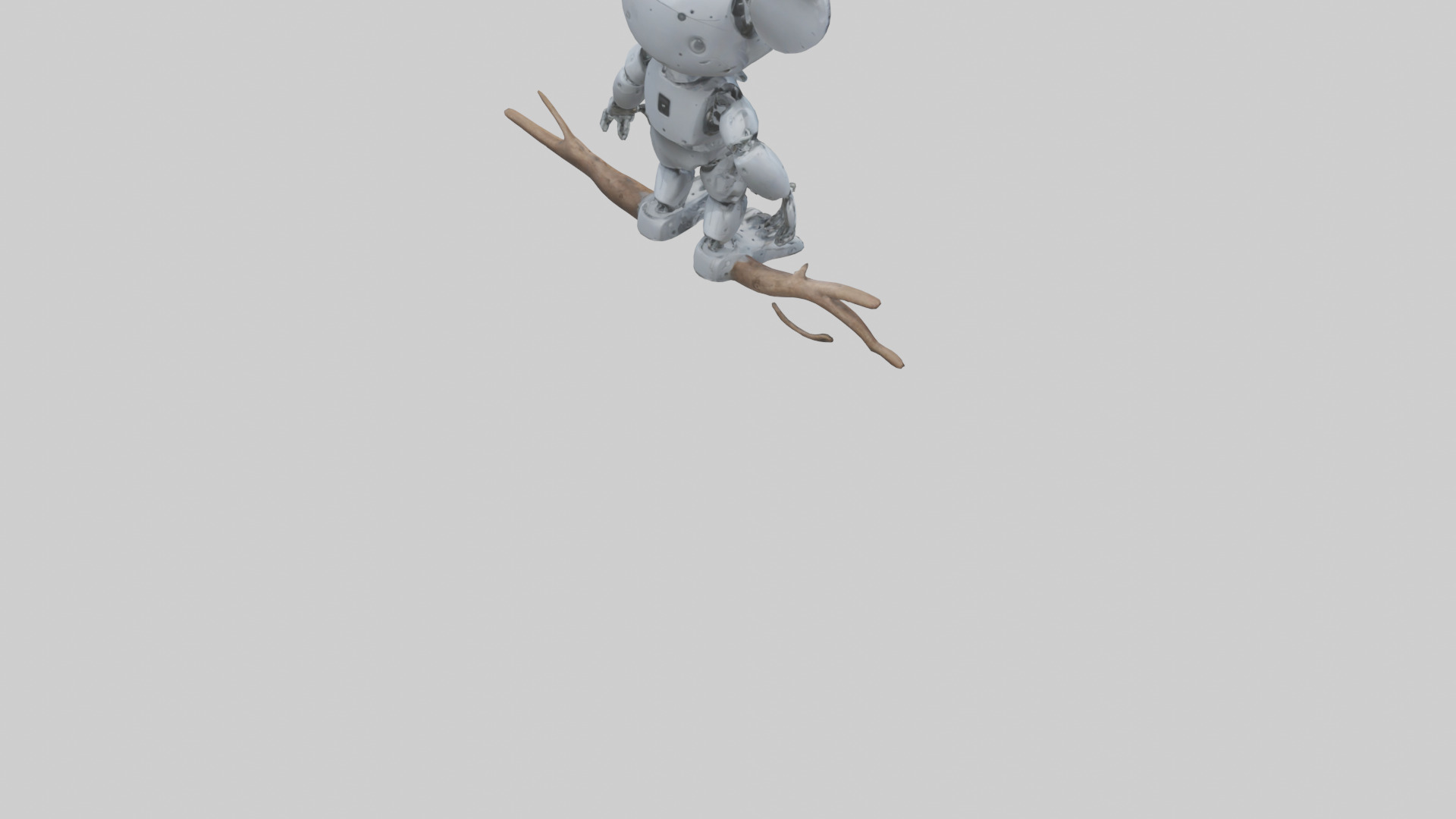 Robot version of a robot koala model 3D model_4