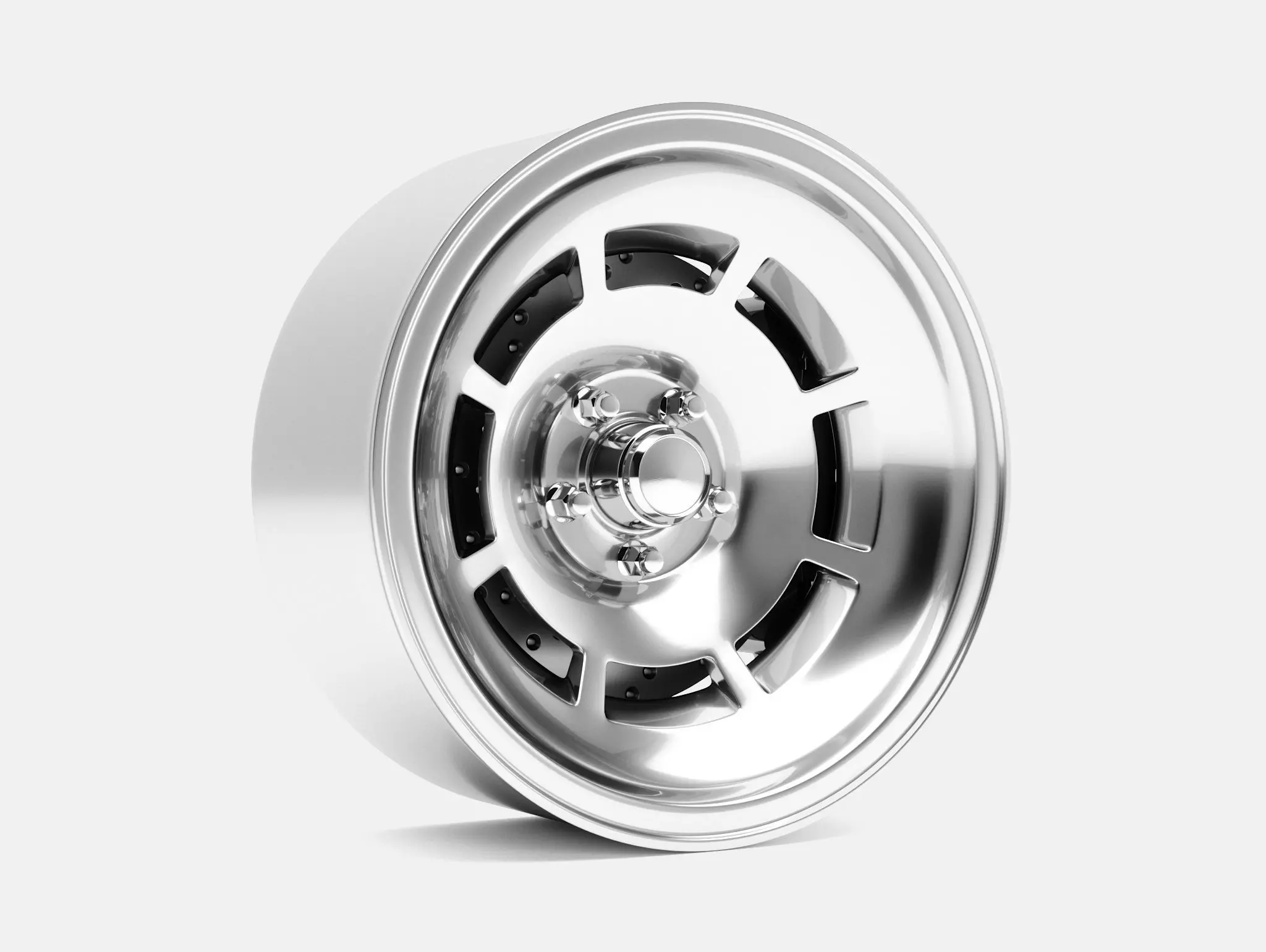 15x7 C3 Corvette YJ8 Wheel and Brake 3D print model_0