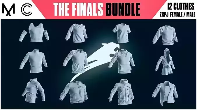 THE FINALS BUNDLE  12  Female Clothes Outfit