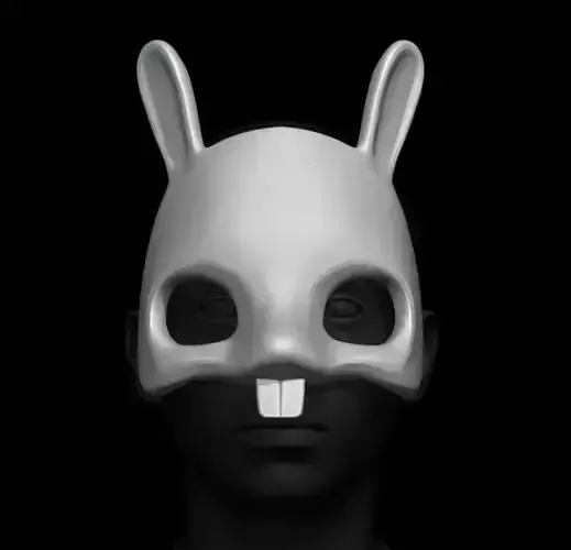 Cute Bunny Mask  3D print model
