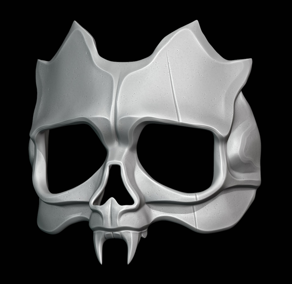 Half Skull Mask 3D print model_3