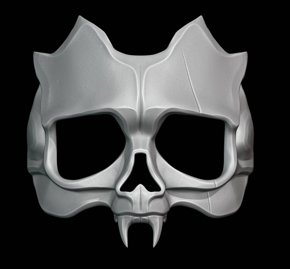 Half Skull Mask 3D print model_2