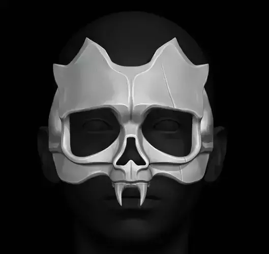 Half Skull Mask 3D print model Half Skull Mask 3D print model
